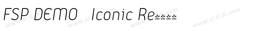 FSP DEMO   Iconic Re字体转换